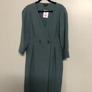 Topshop Wrap Midi Dress